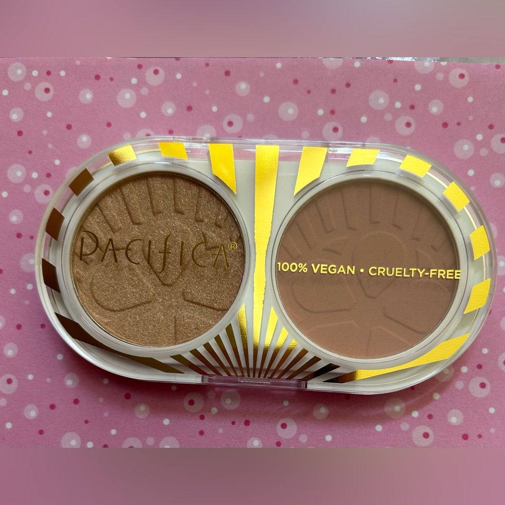Pacifica Glimmer Shimmer Highlighter & Blush Duo ~ NIB - Picture 2 of 3